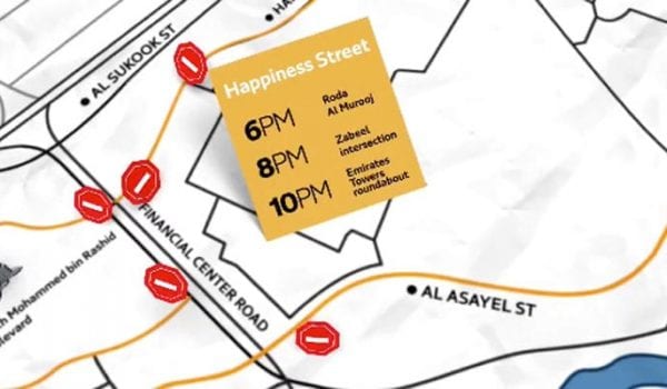 NYE traffic in Dubai: Here are the road closures to know about…