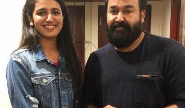 Priya Varrier shares a fangirl moment with superstar Mohanlal!!