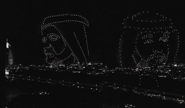 A PORTRAYAL OF NATIONAL LEADERS OF UAE DONE BY DRONES!