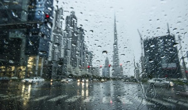 Rain & dusty weather in UAE