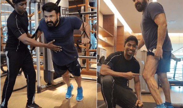 Lalettan in fitness mode