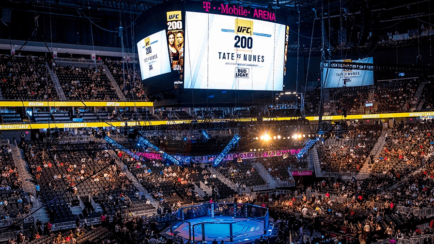 A sold-out T-Mobile Arena A sold-out T-Mobile Arena