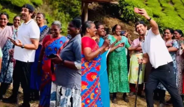 Smiles, conversations and simple moments — Vikram connects with plantation workers in the hills of Munnar.