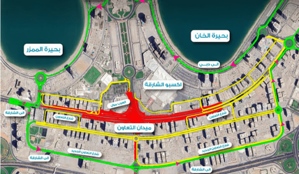 Road users in Sharjah are advised to expect diversions from June 13 as construction progresses on the Al Taawun Tunnel project.