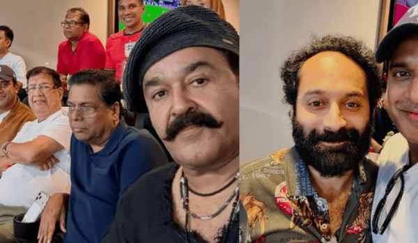 Vamos Argentina! Mohanlal and Fahadh celebrate Messi’s magic in Atlanta.
