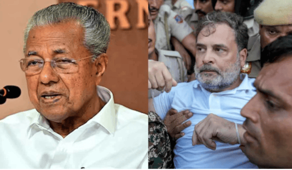 Rahul Gandhi’s detention sparks sharp reactions from Pinarayi and Rajeev Chandrasekhar