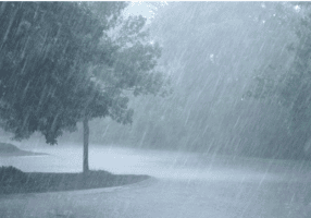 Heavy rain
